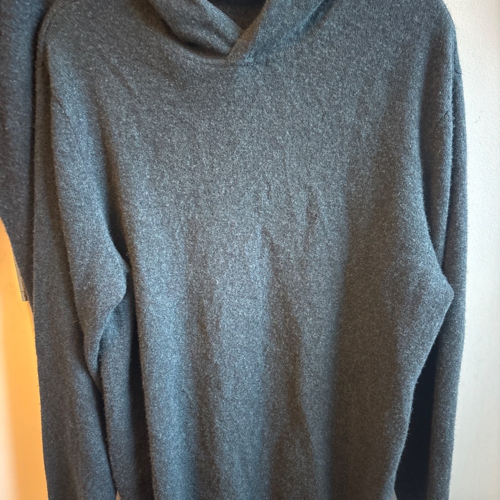 Naadam XL 100% cashmere signature hoodie joggers deep blue gray matching set - Picture 4 of 9